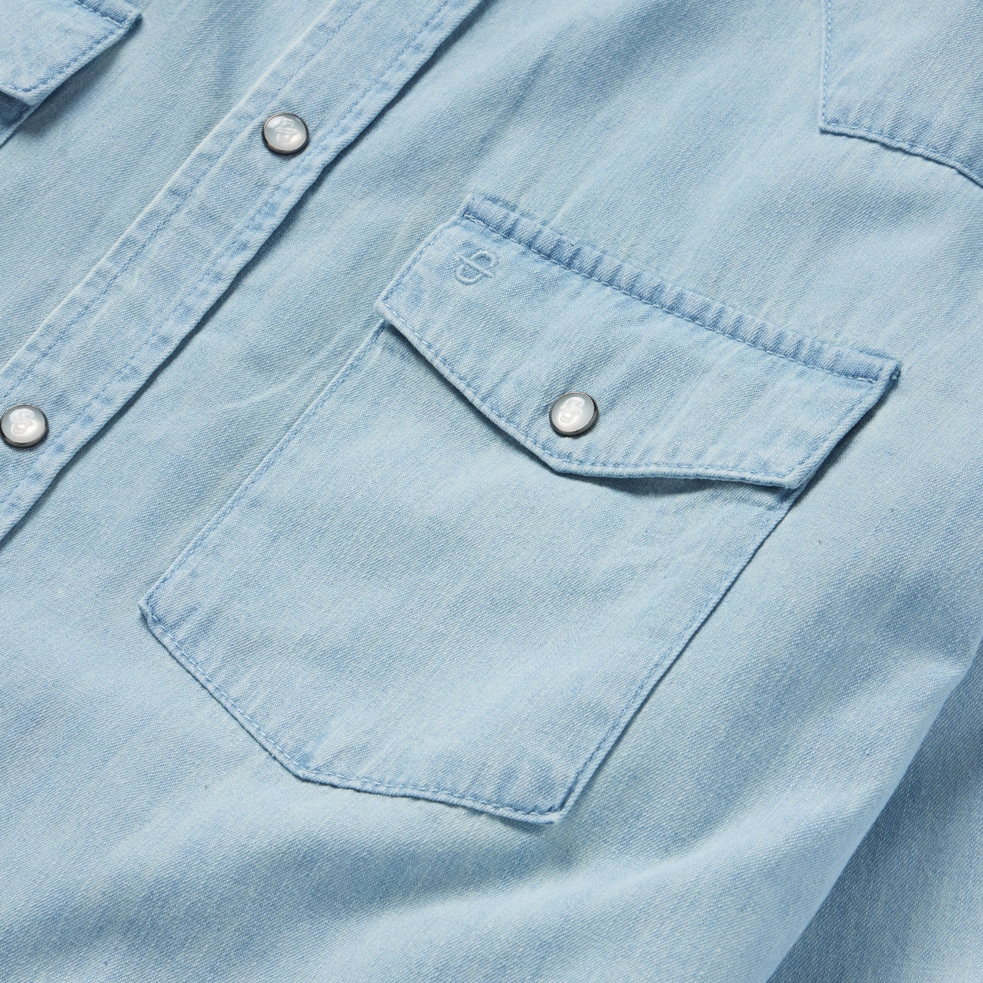 Chambray Oxford Western Shirt