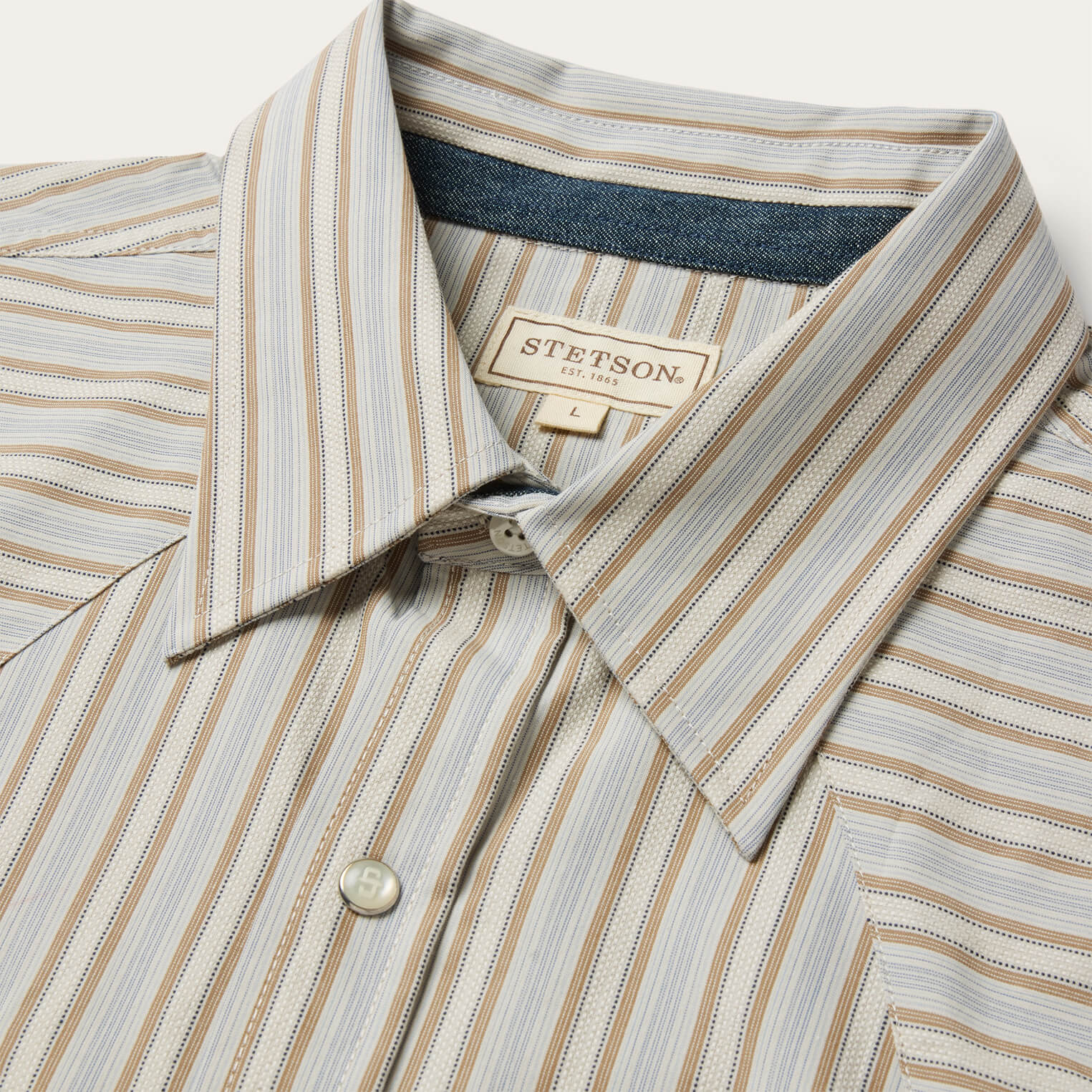 Ticking Stripe Western Shirt