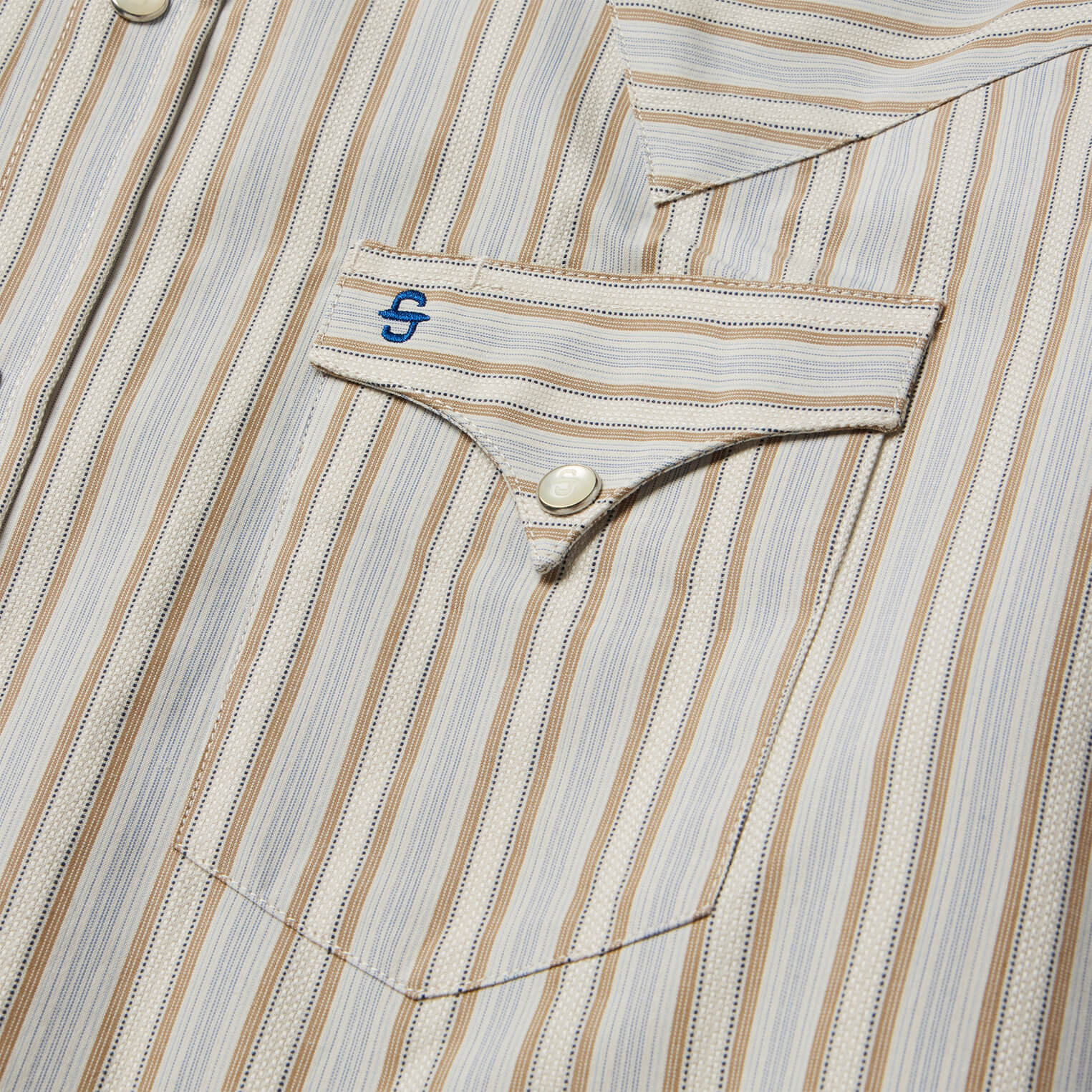Ticking Stripe Western Shirt