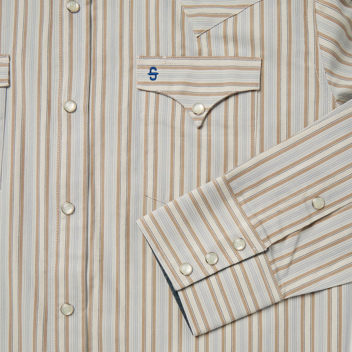 Ticking Stripe Western Shirt