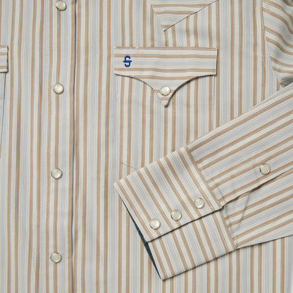 Ticking Stripe Western Shirt