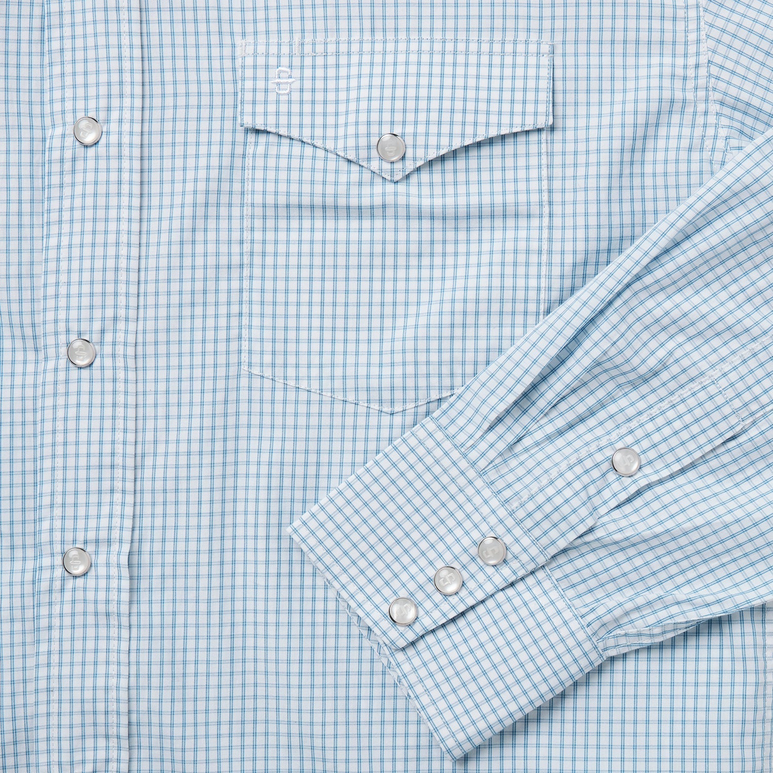 Two Stripe Check Western Shirt