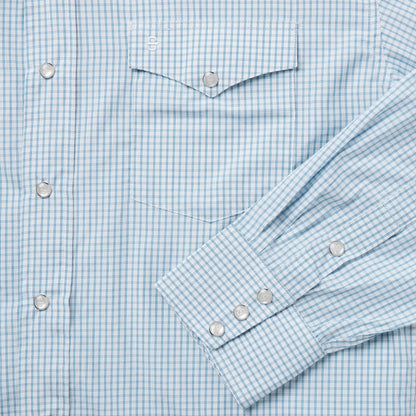 Two Stripe Check Western Shirt