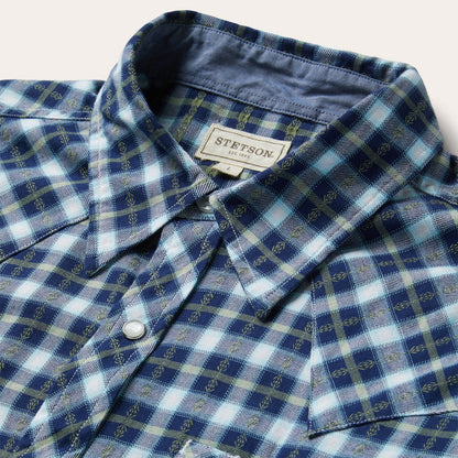 Plaid Twill Dobby Western Shirt