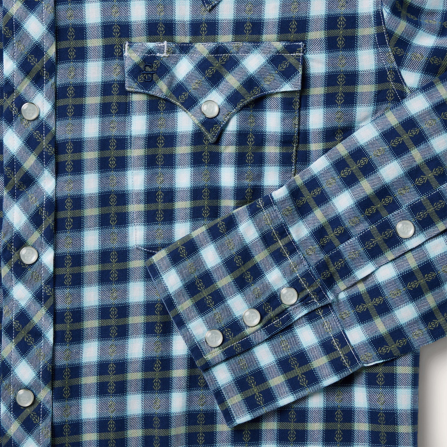 Plaid Twill Dobby Western Shirt