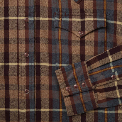 Brushed Flannel Western Shirt