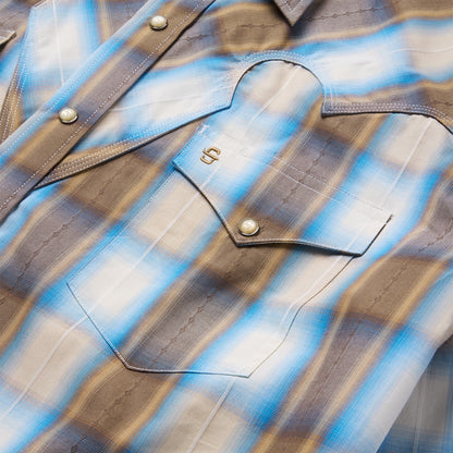 Sandalwood Ombre Plaid Western Shirt