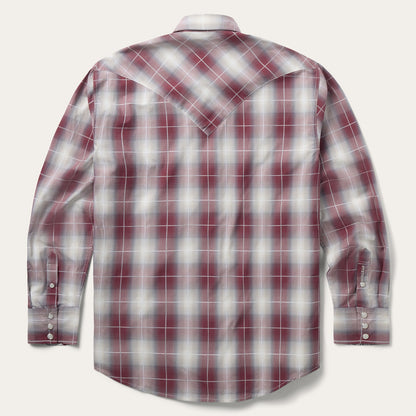 Ombre Plaid Western Shirt