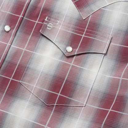 Ombre Plaid Western Shirt