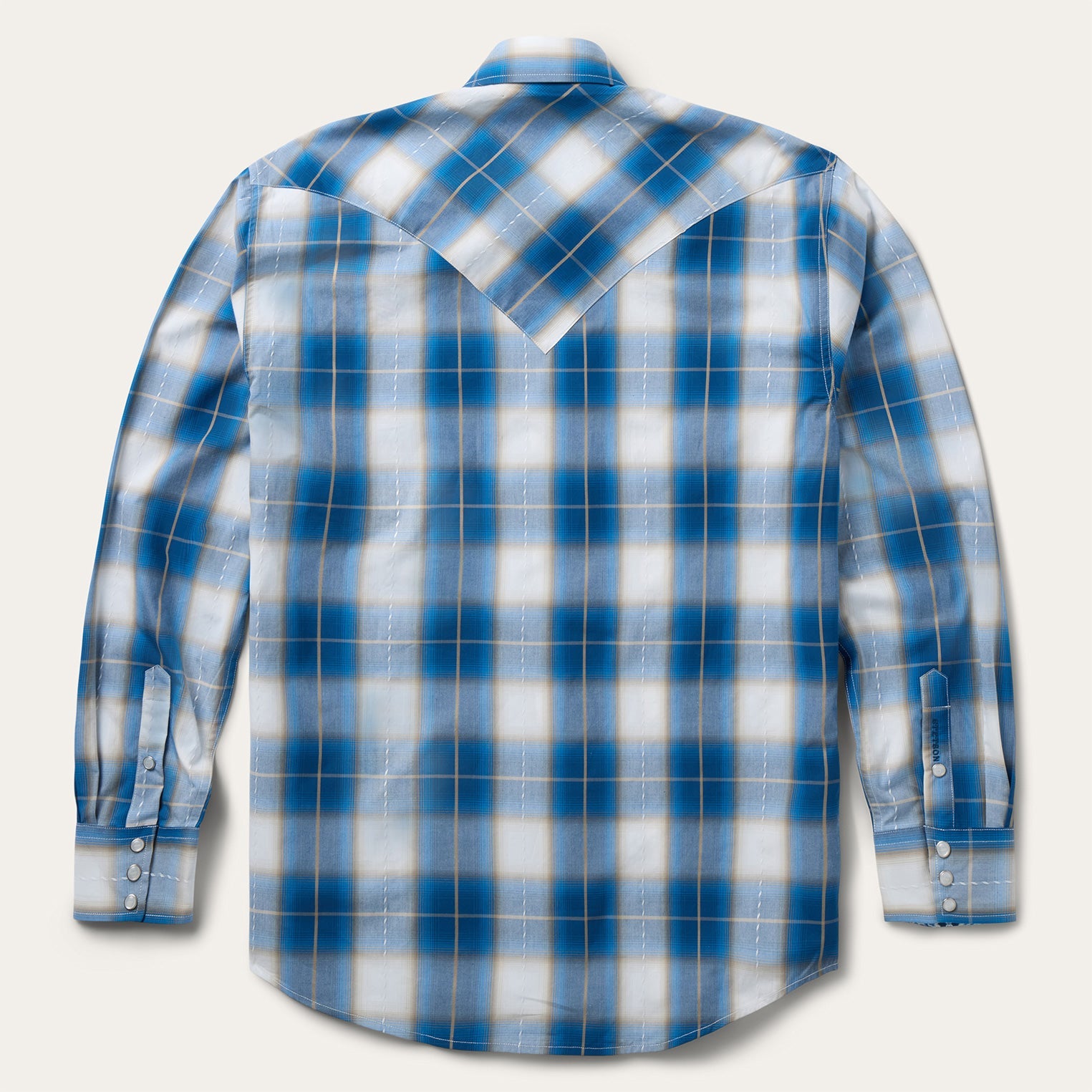 Ombre Plaid Western Shirt