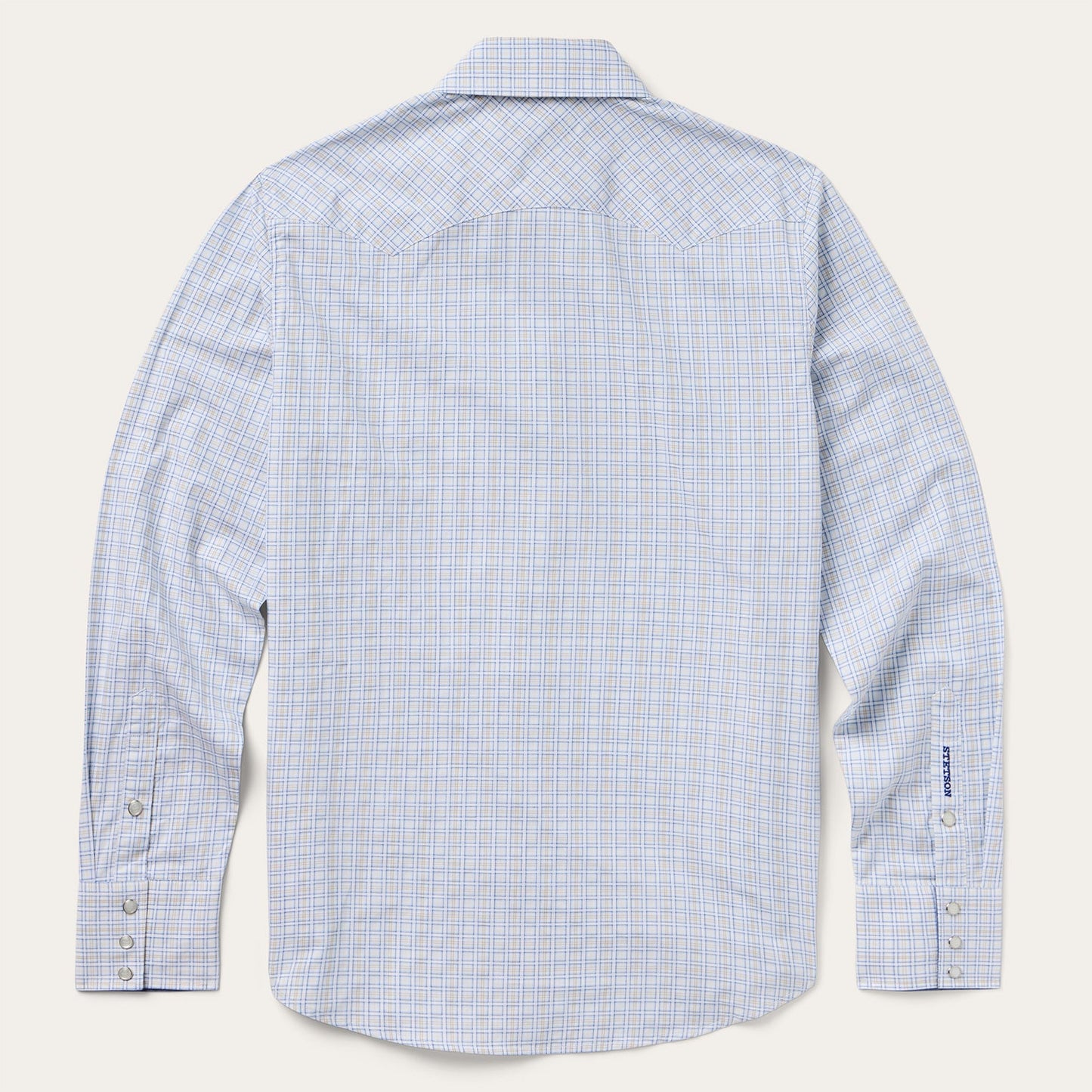 Ombre Plaid Check Western Shirt