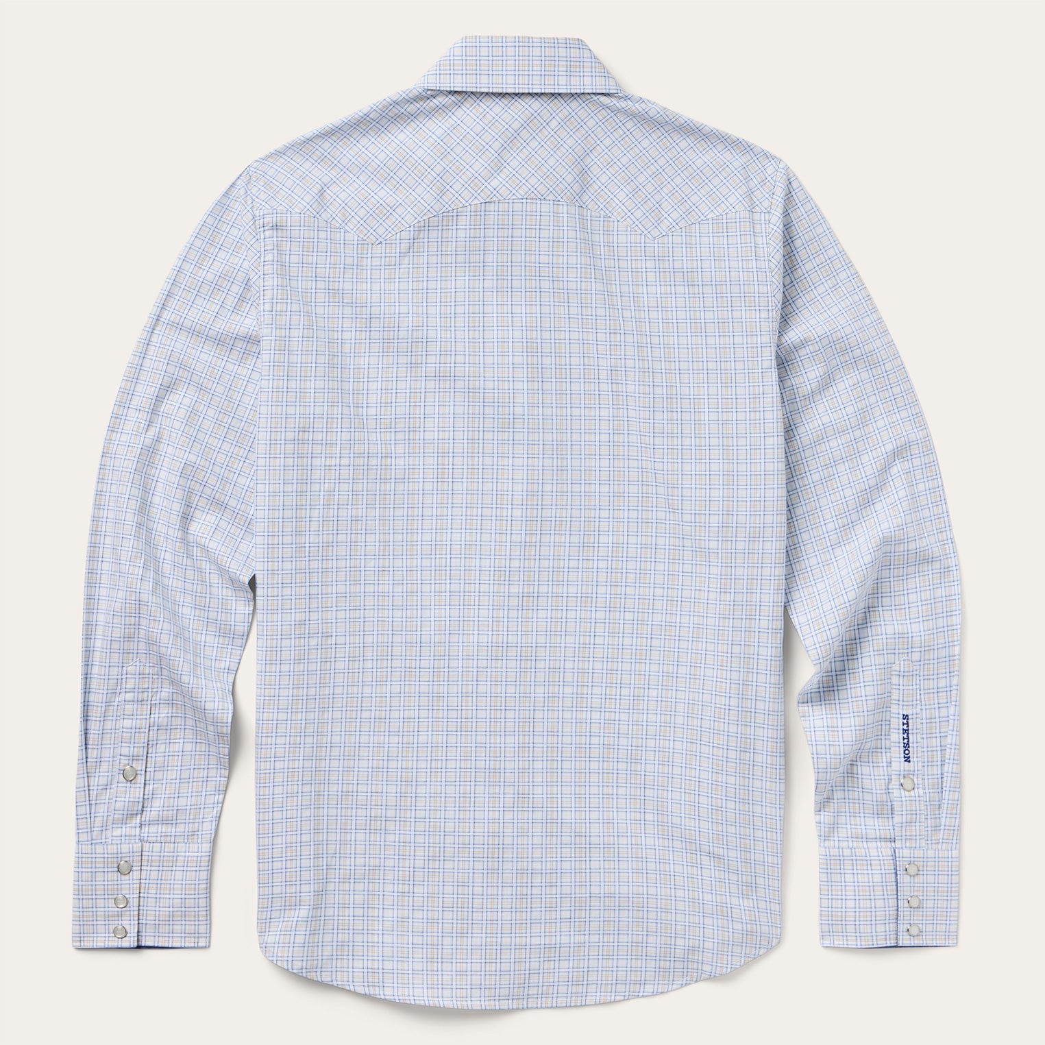 Ombre Plaid Check Western Shirt