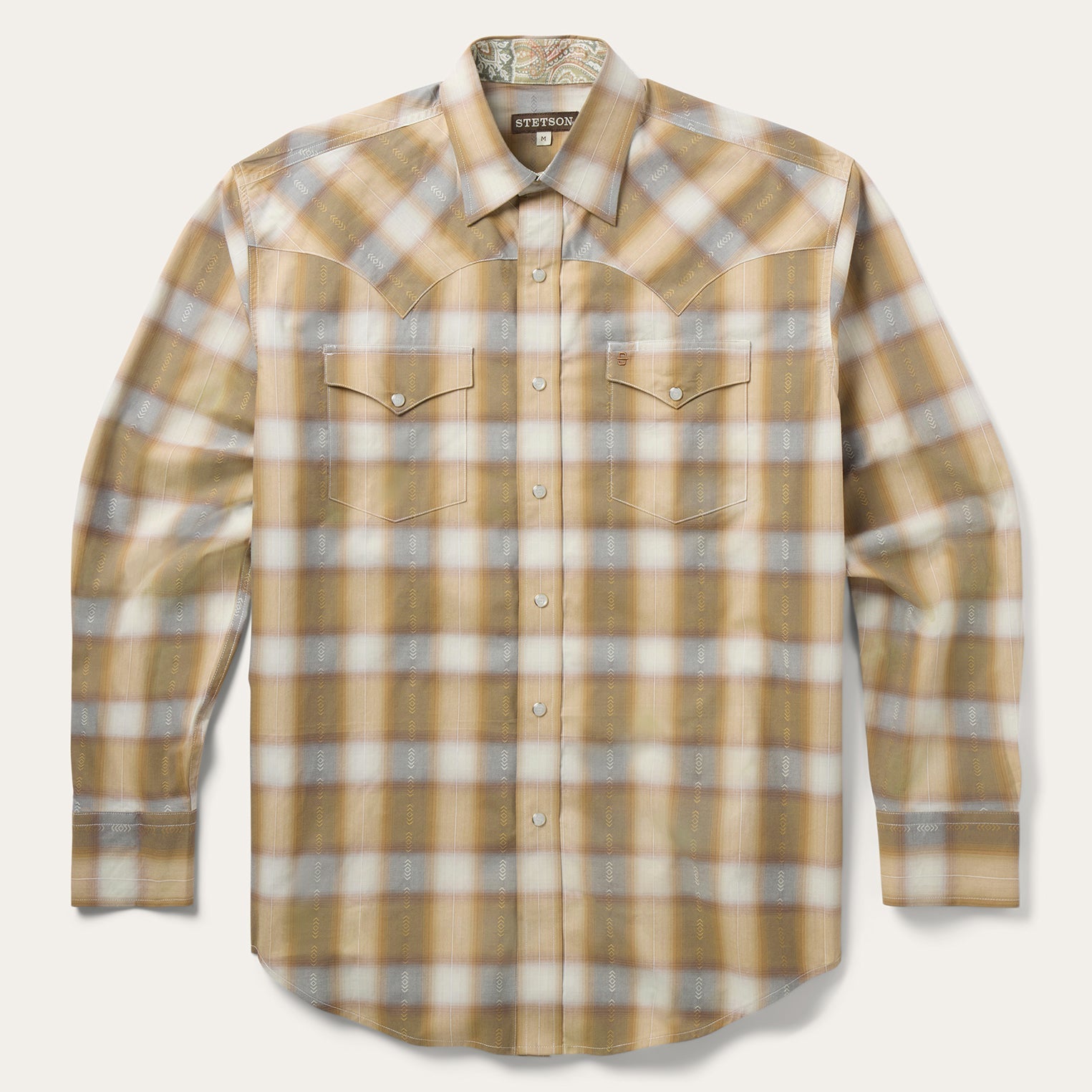 Gold Dust Plaid Western Shirt