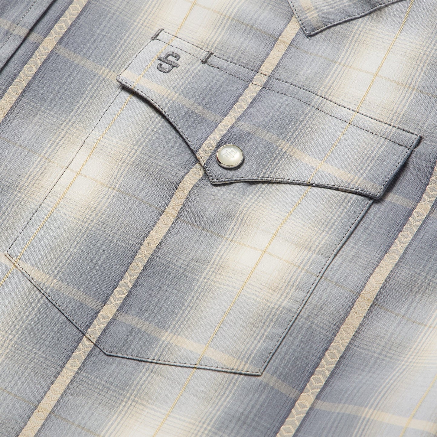 Smoke Diamonds Plaid Western Shirt