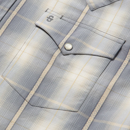 Smoke Diamonds Plaid Western Shirt