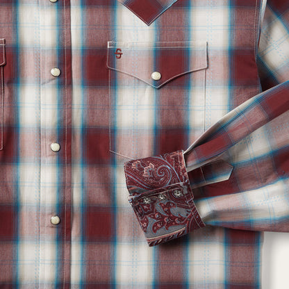 Wine Plaid Shirt