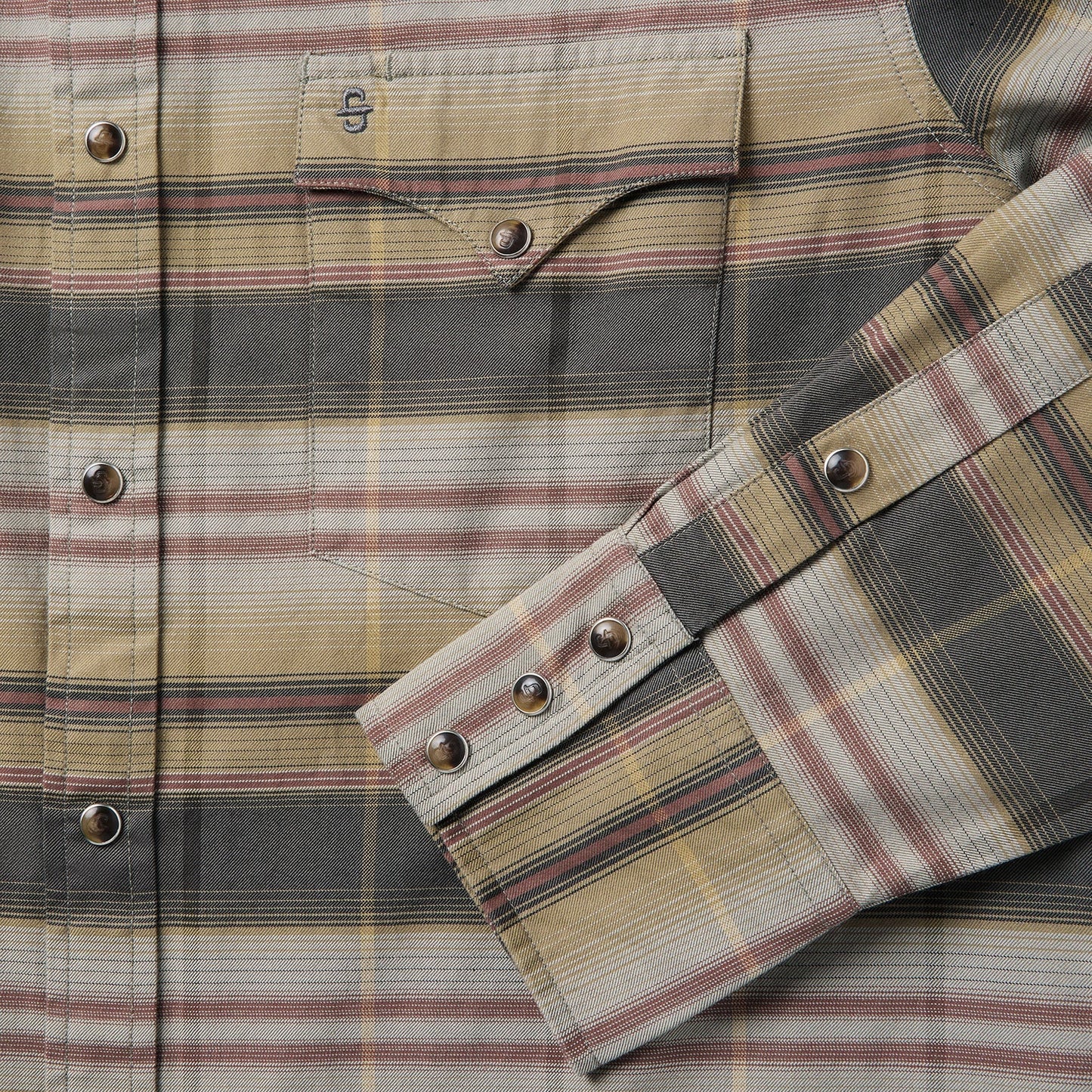 Serape Plaid Western Shirt