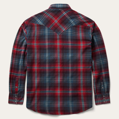 Brushed Twill Plaid Western Shirt