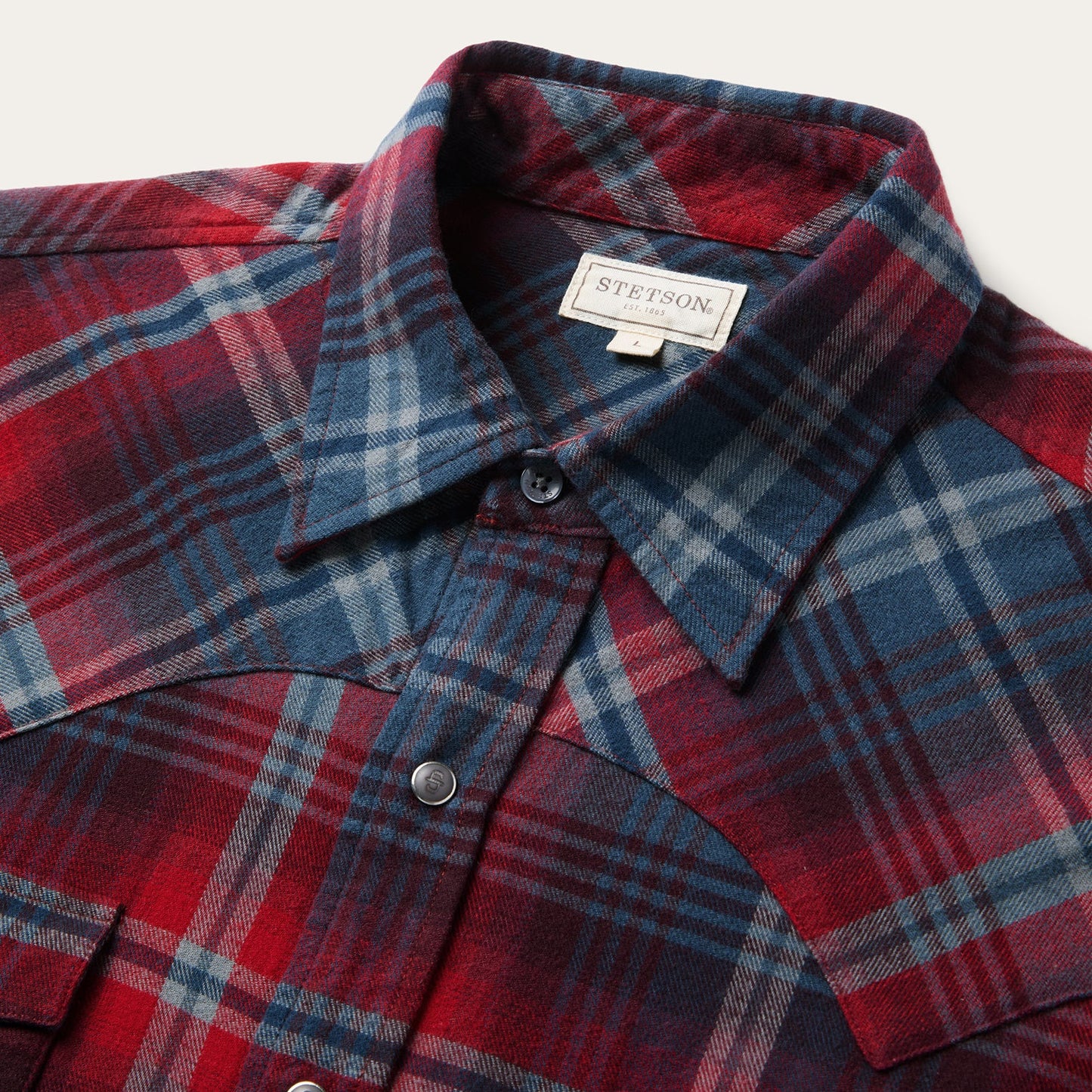 Brushed Twill Plaid Western Shirt