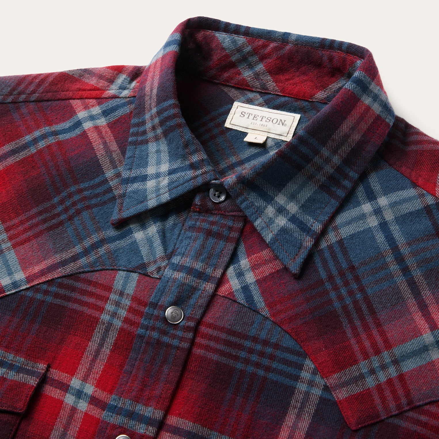 Brushed Twill Plaid Western Shirt