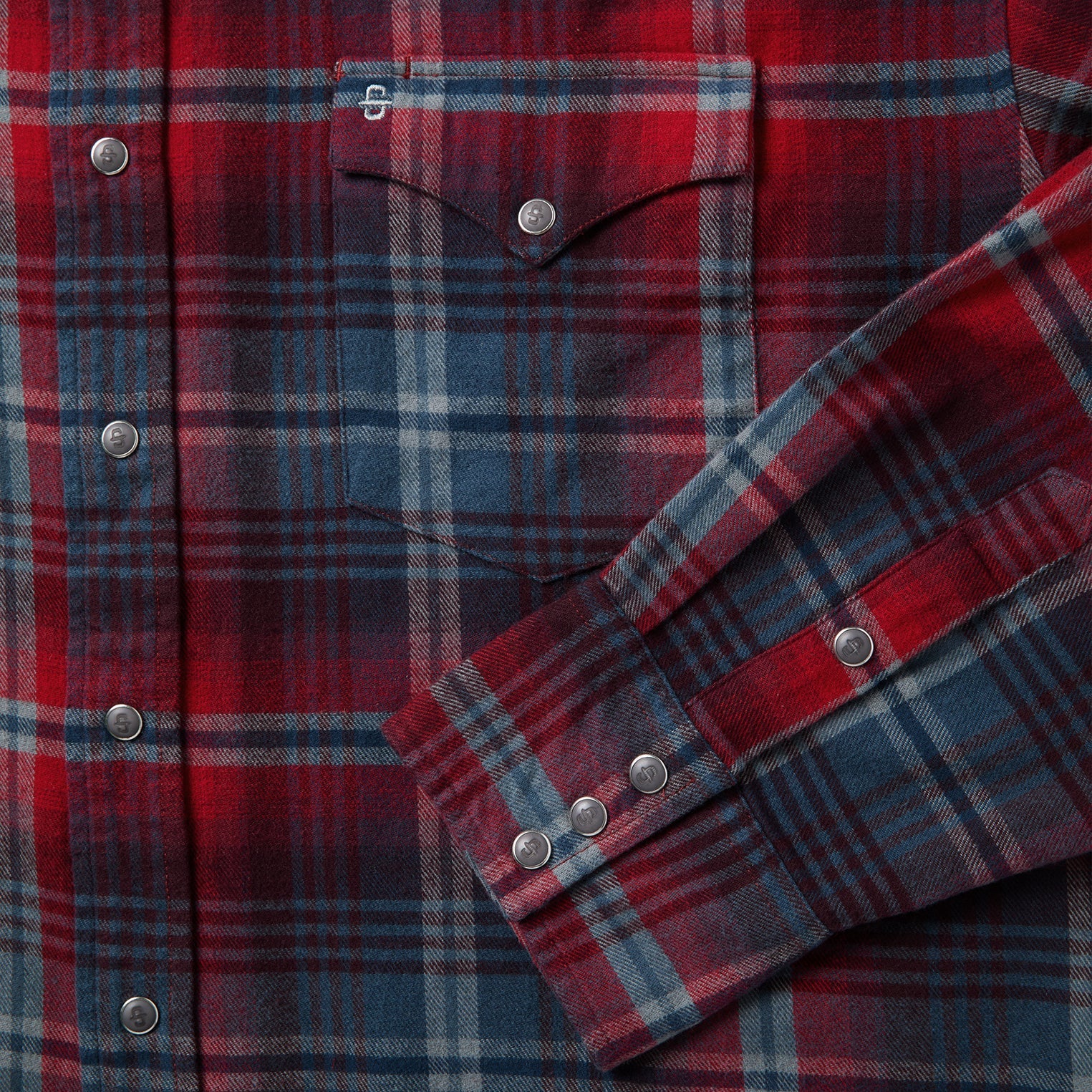 Brushed Twill Plaid Western Shirt