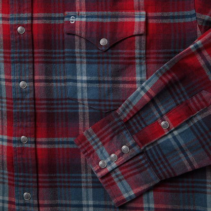 Brushed Twill Plaid Western Shirt
