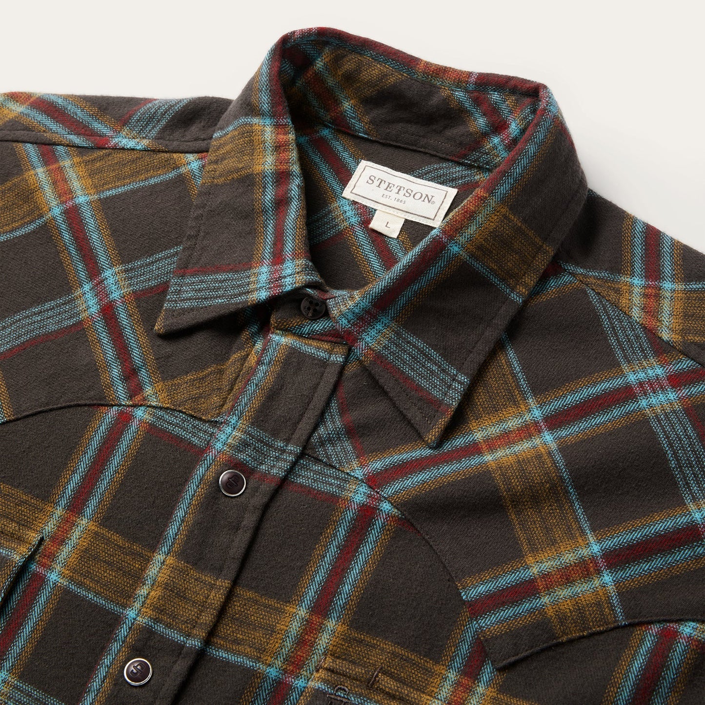 Brushed Twill Plaid Western Shirt