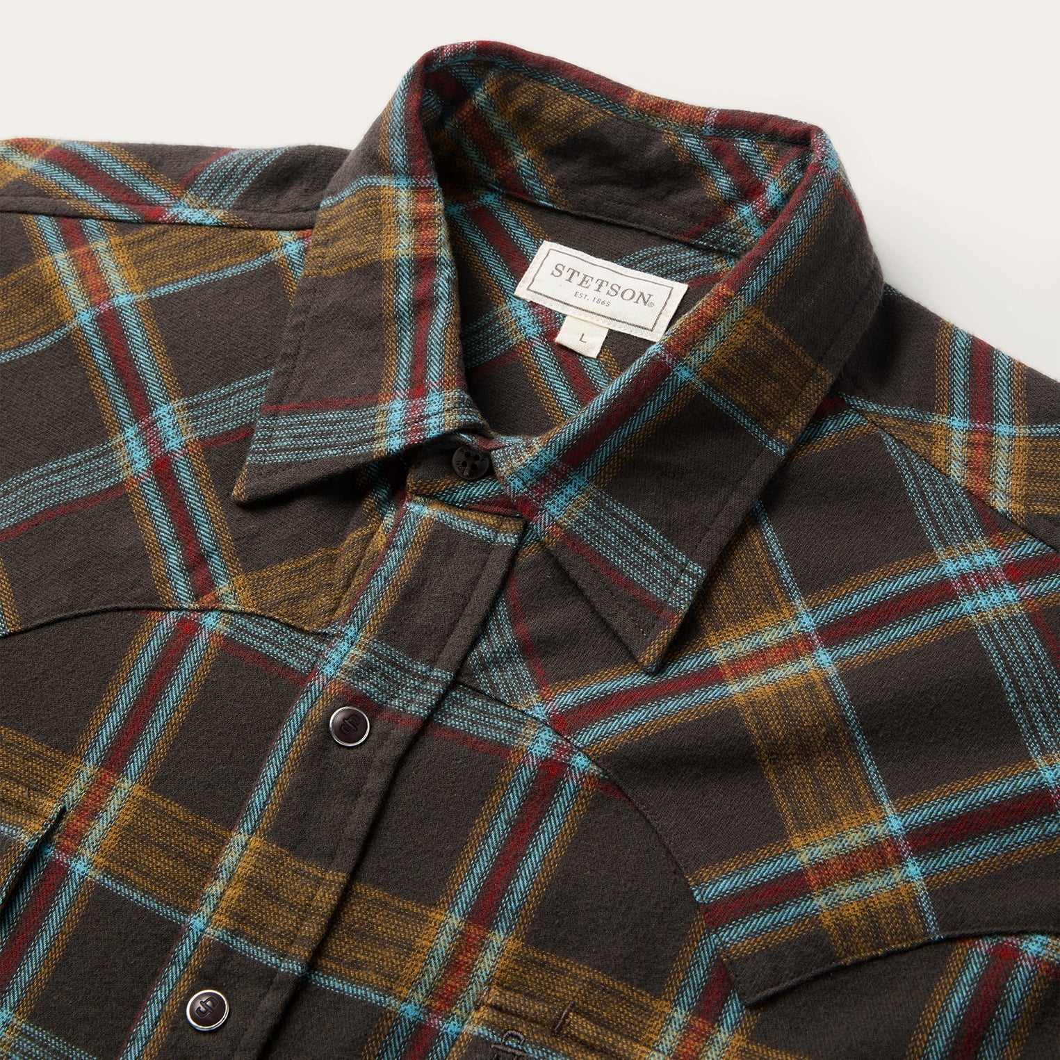 Brushed Twill Plaid Western Shirt