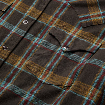 Brushed Twill Plaid Western Shirt