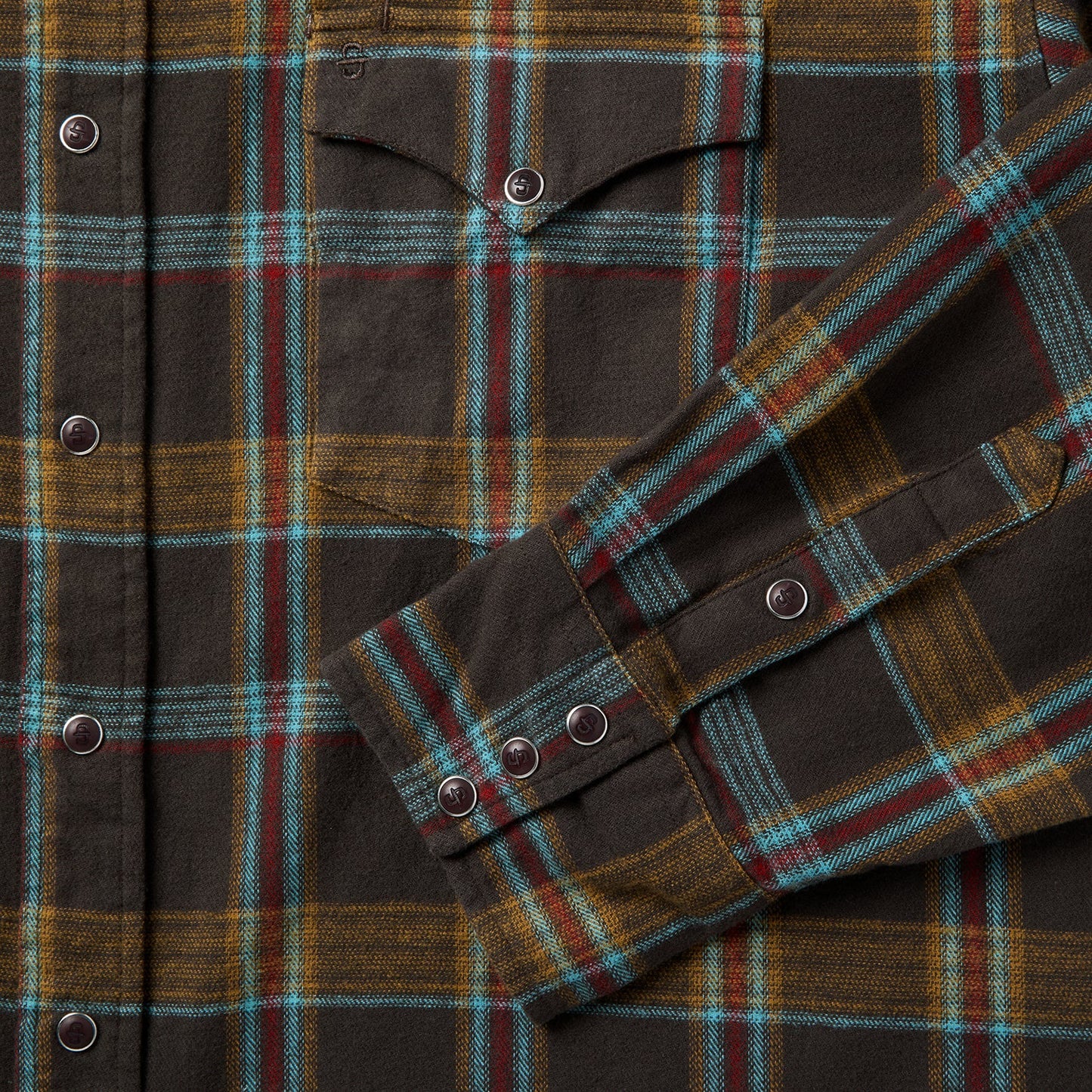Brushed Twill Plaid Western Shirt