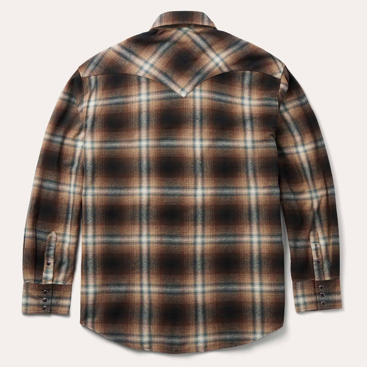 Ombre Plaid Western Shirt