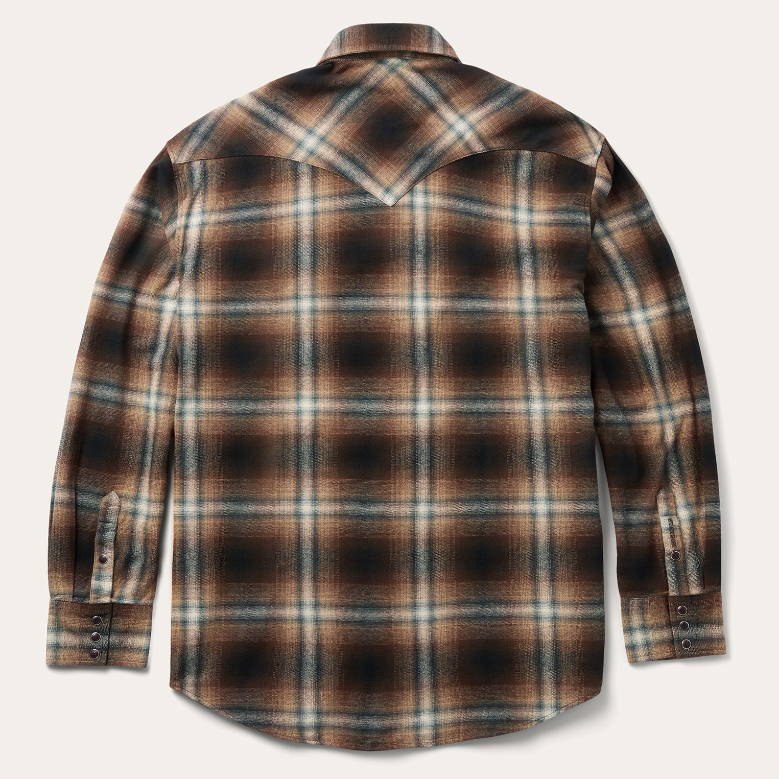 Ombre Plaid Western Shirt
