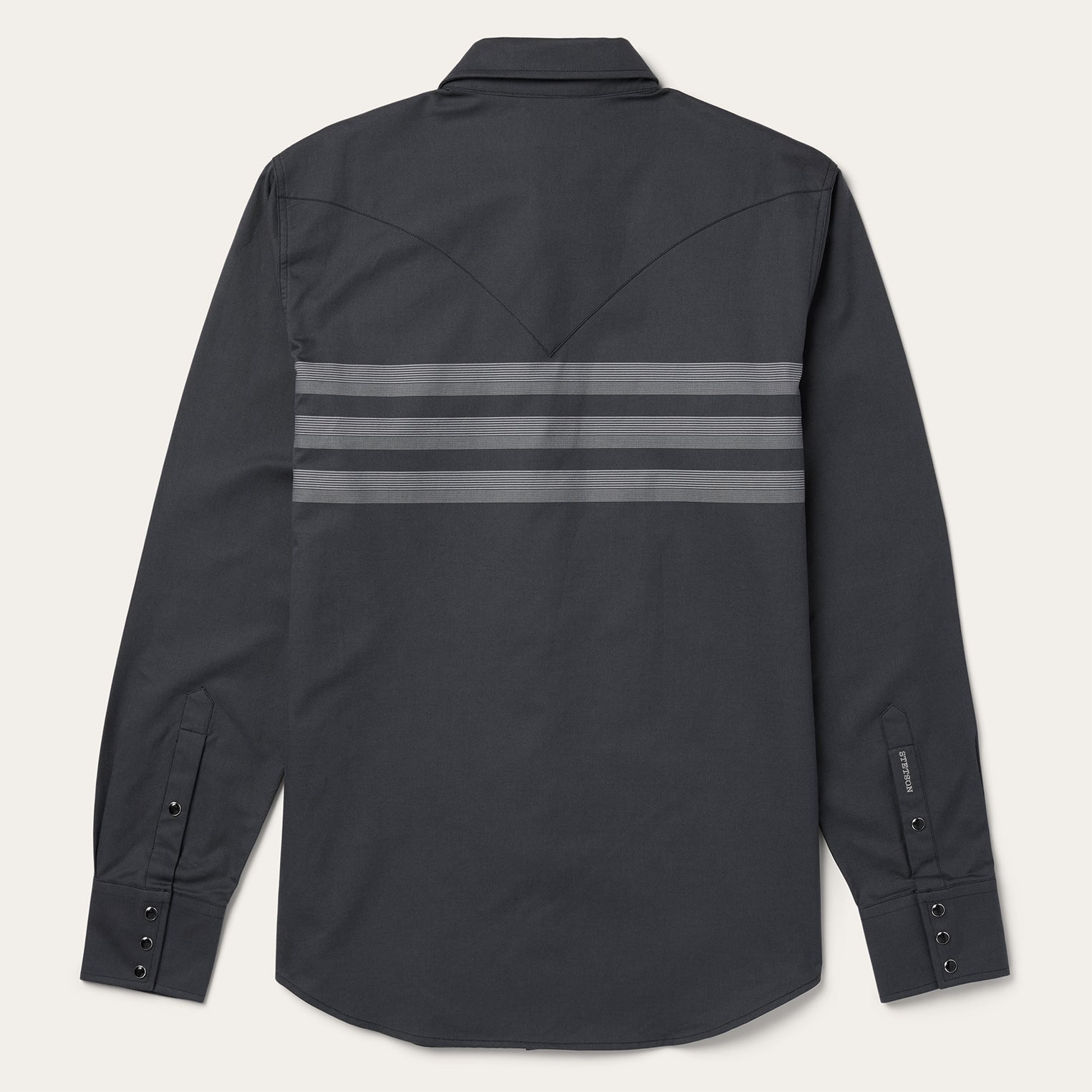Border Stripe Twill Western Shirt