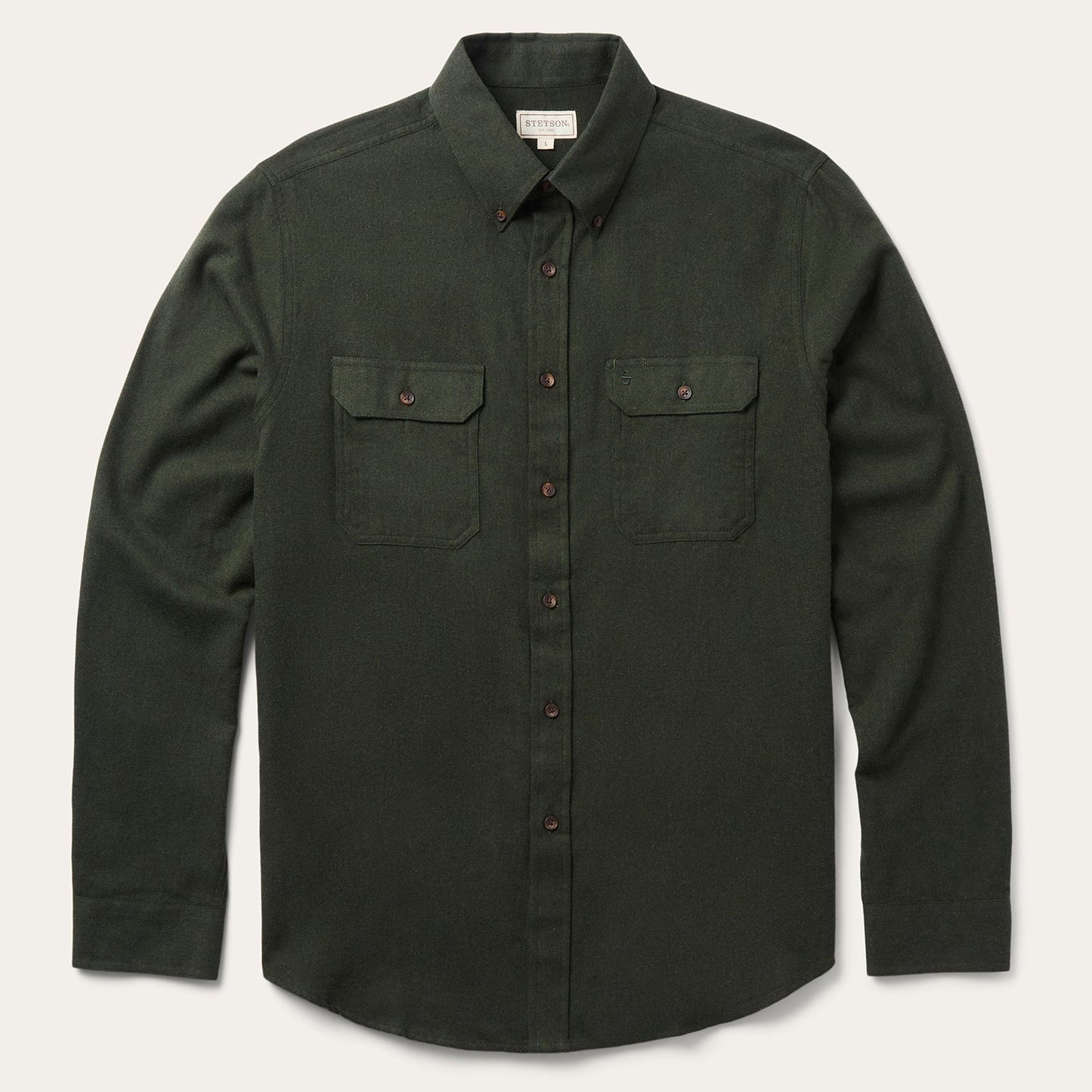 Brushed Heathered Flannel Shirt