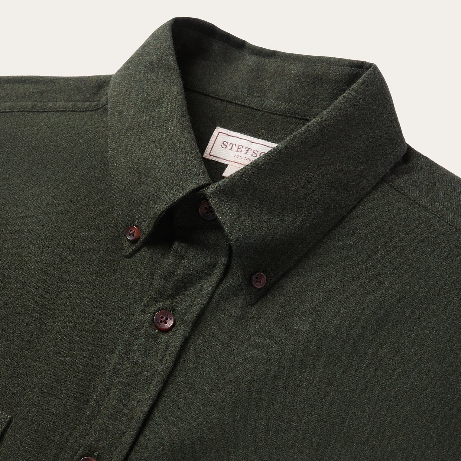 Brushed Heathered Flannel Shirt