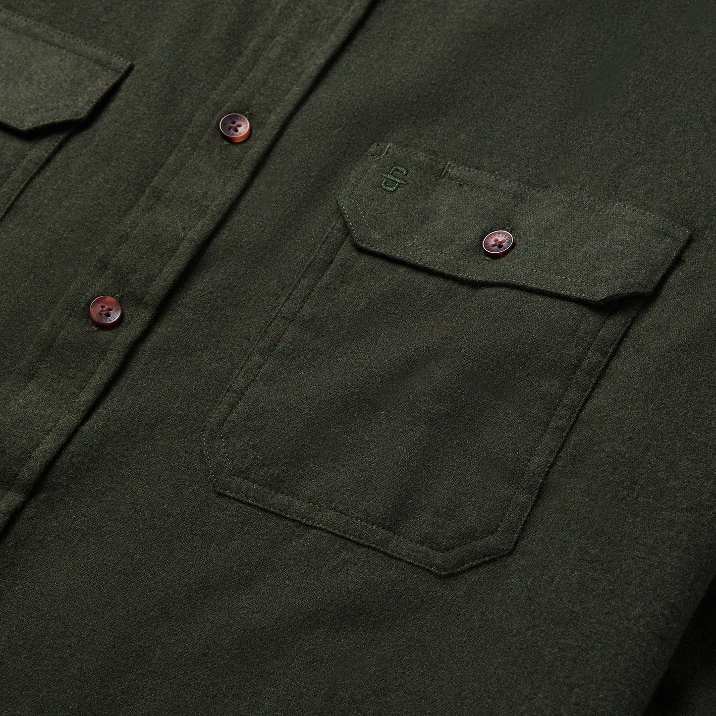 Brushed Heathered Flannel Shirt