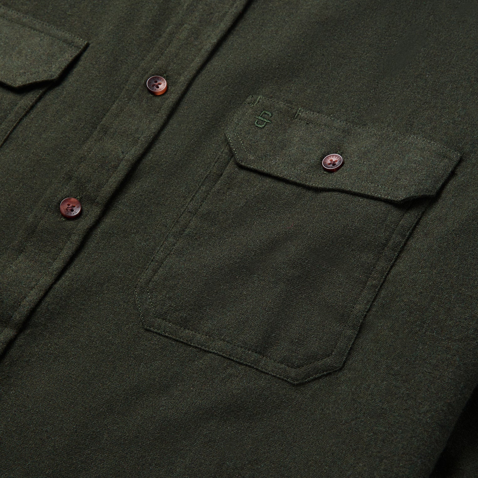 Brushed Heathered Flannel Shirt