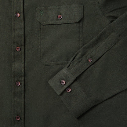 Brushed Heathered Flannel Shirt