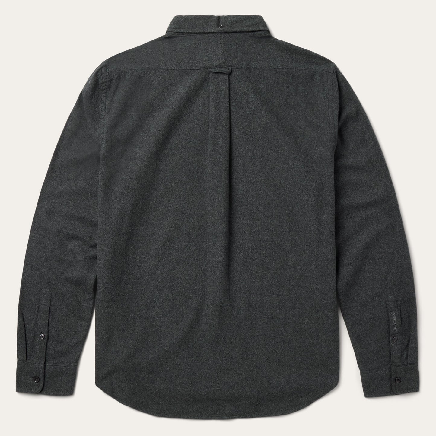 Heathered Flannel Button-Down Shirt
