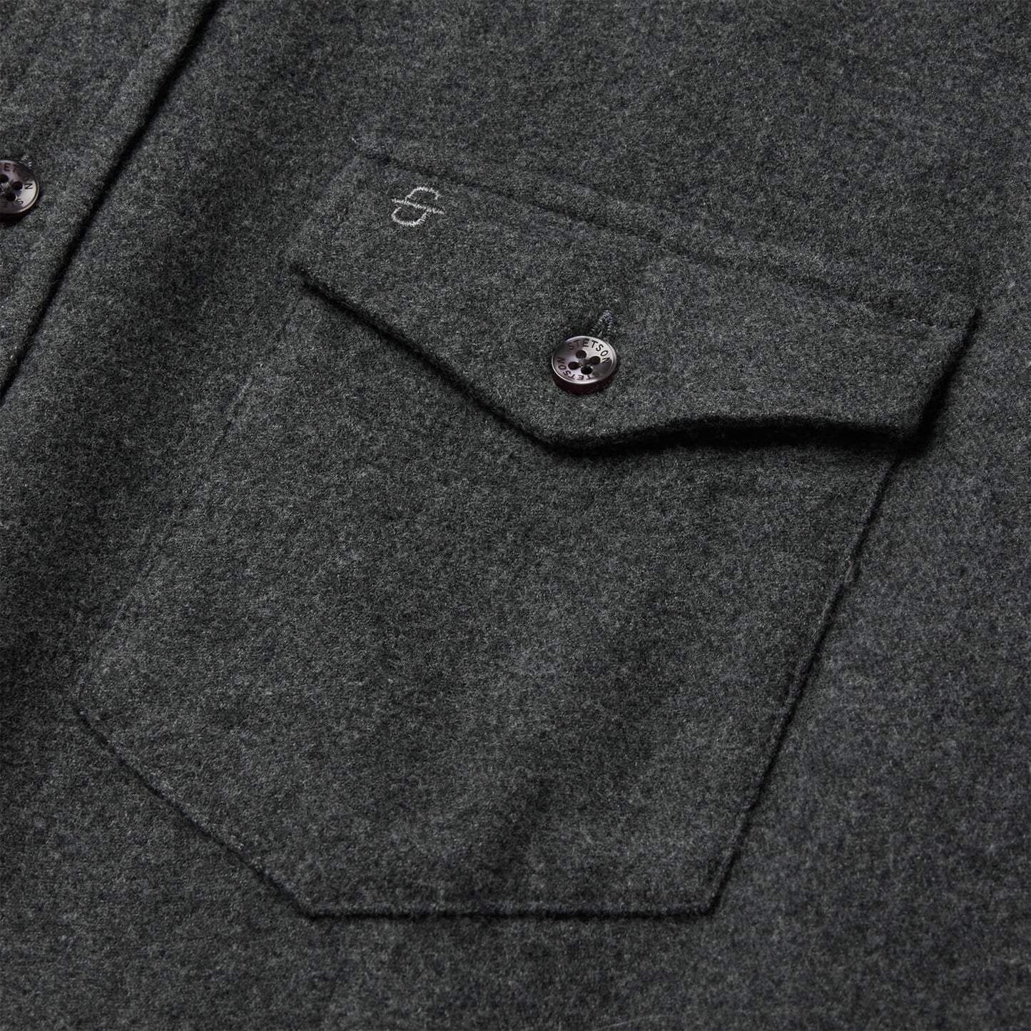 Heathered Flannel Button-Down Shirt