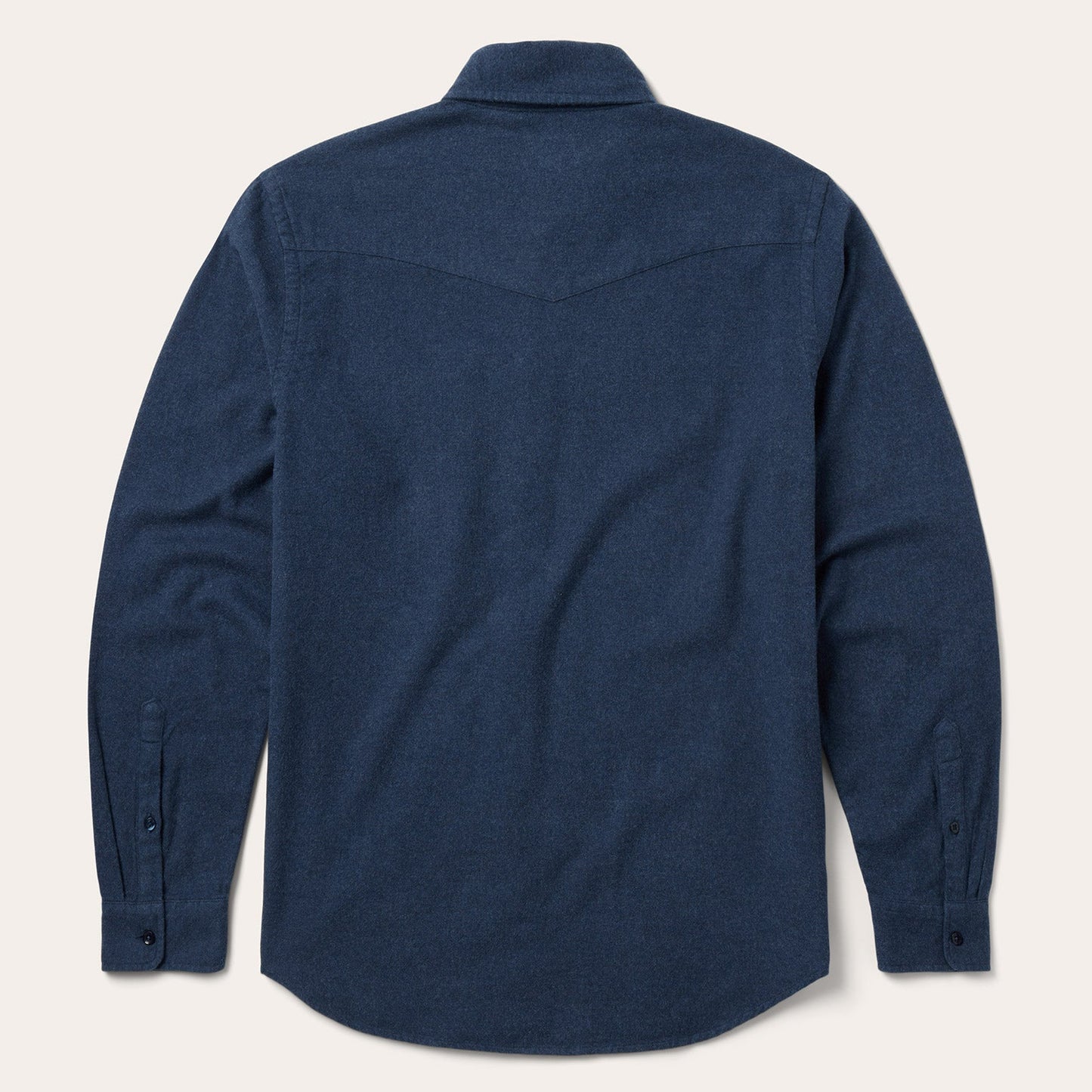 Heathered Flannel Button-Down Shirt