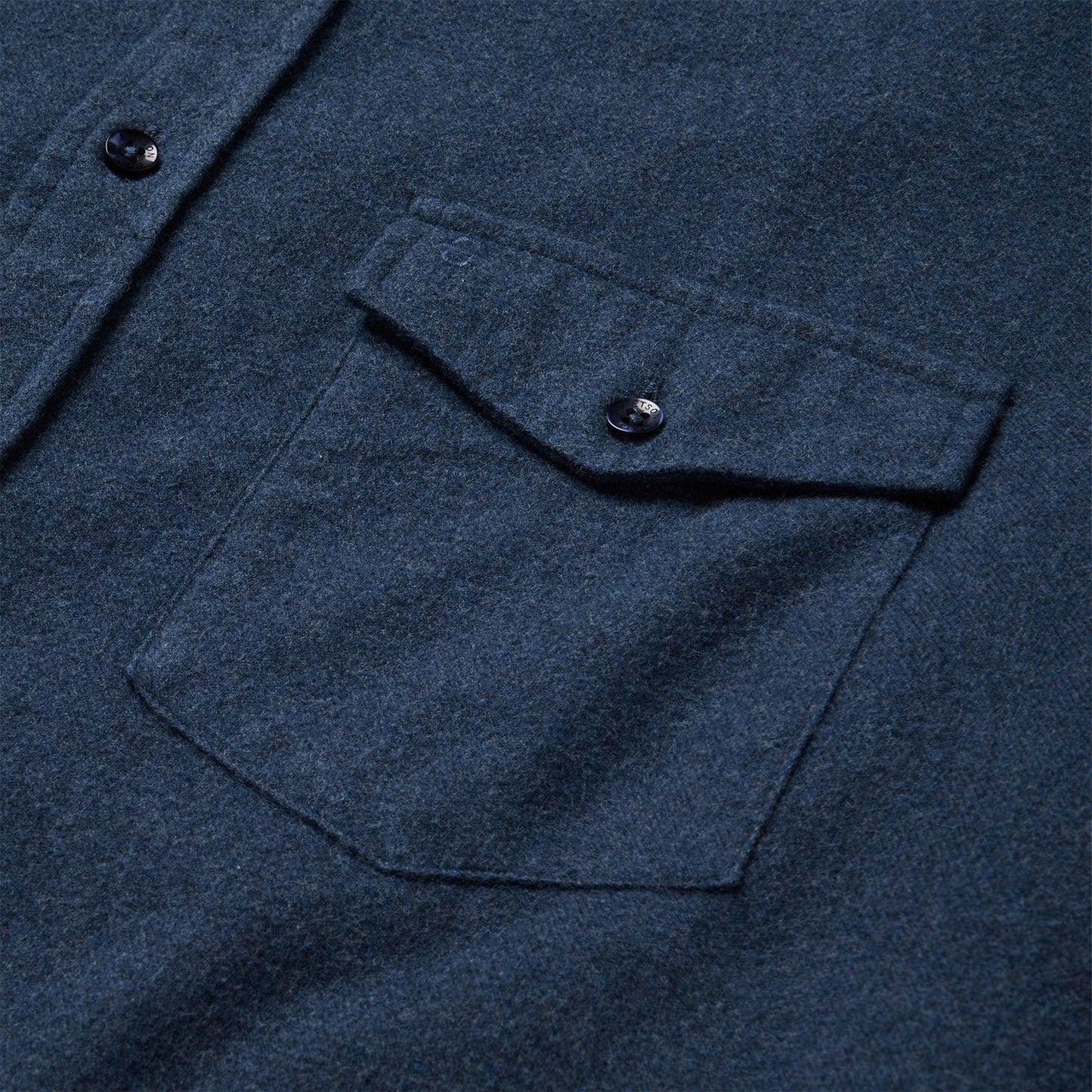 Heathered Flannel Button-Down Shirt
