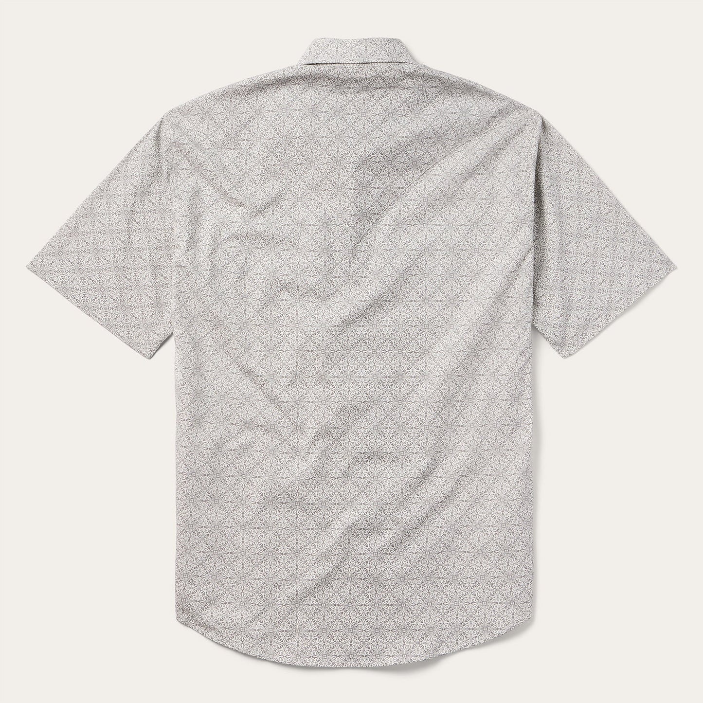 Pewter Filigree Short-Sleeve Western Shirt