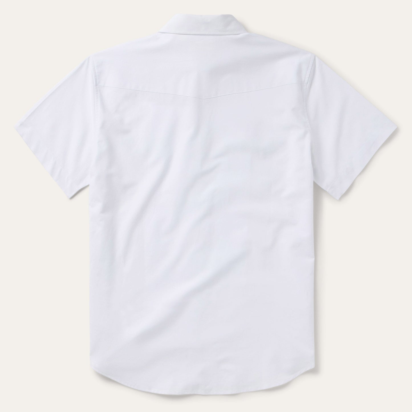 White Oxford Short Sleeve Western Shirt