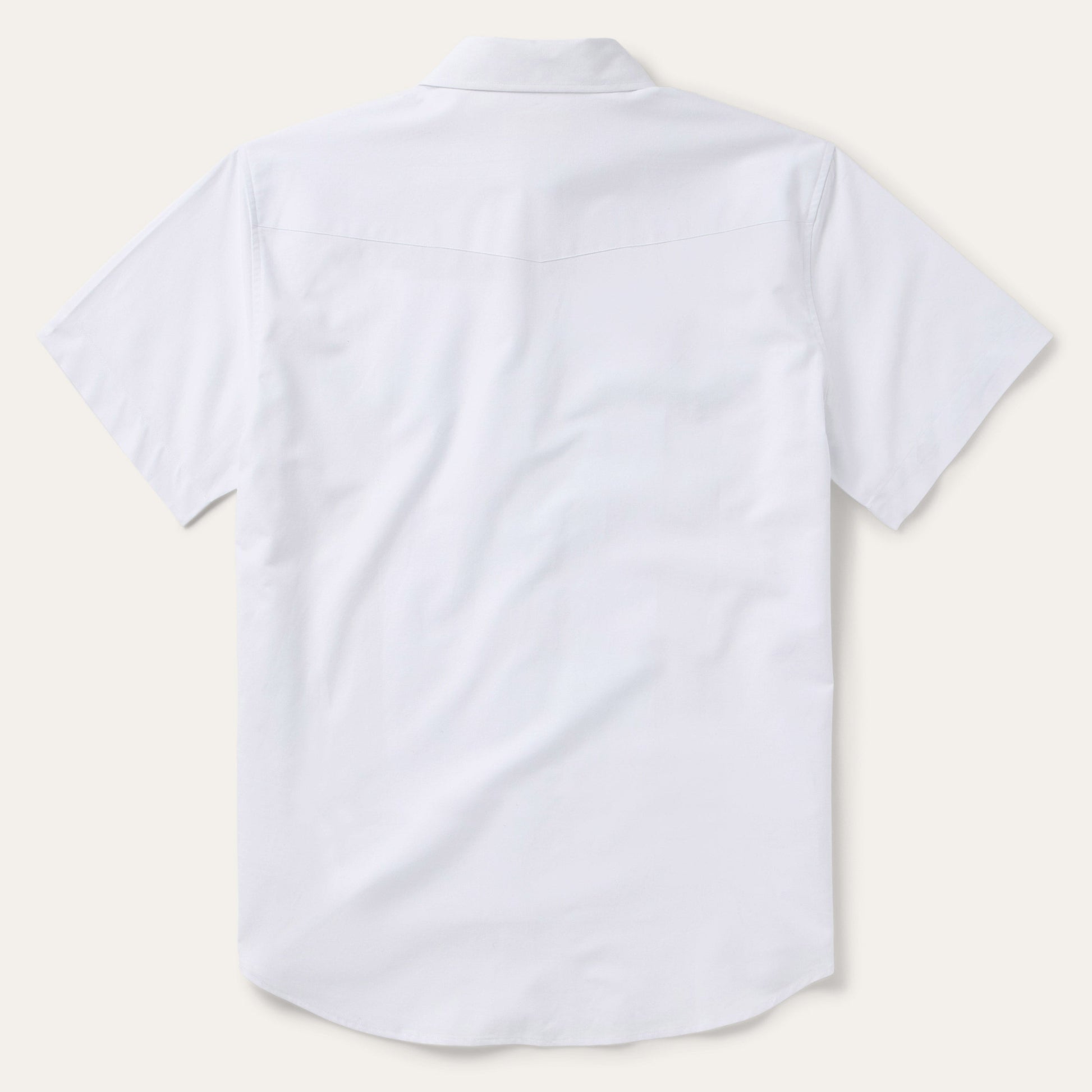 White Oxford Short Sleeve Western Shirt