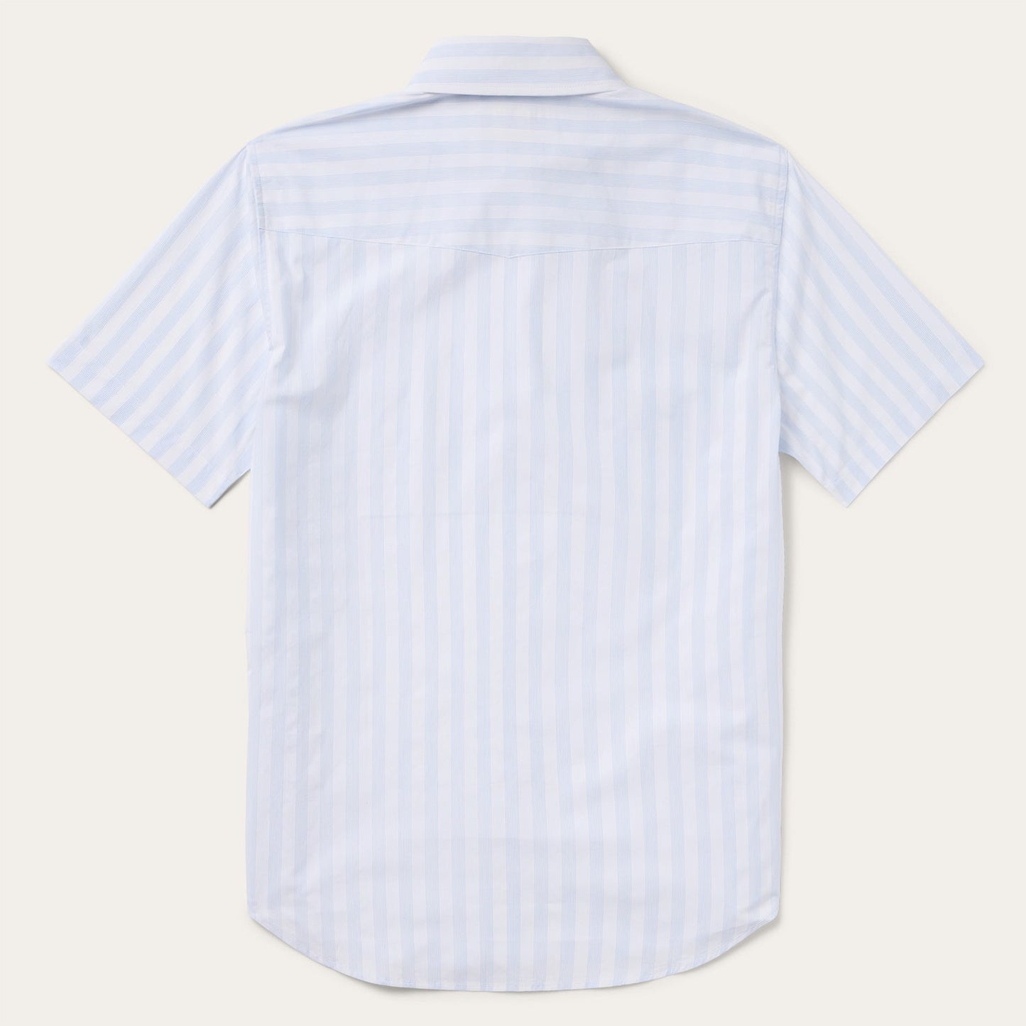 Stripe Oxford Short Sleeve Western Shirt