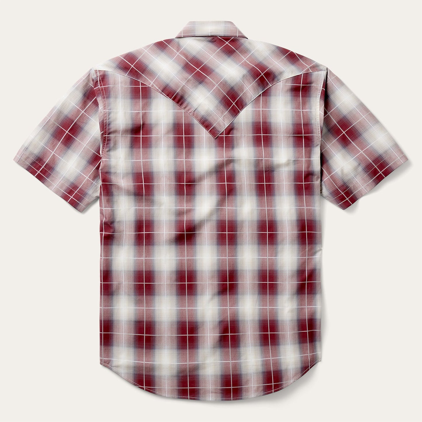 Ombre Plaid Short Sleeve Shirt
