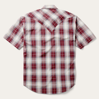 Ombre Plaid Short Sleeve Shirt