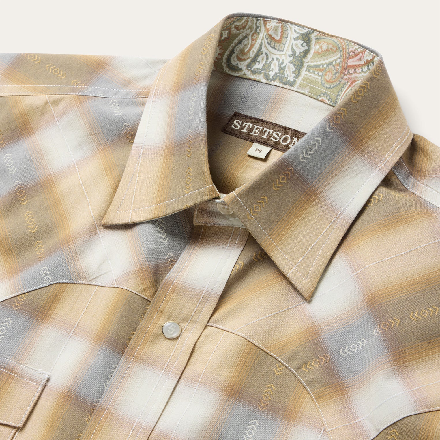 Gold Dust Plaid Short Sleeve Shirt
