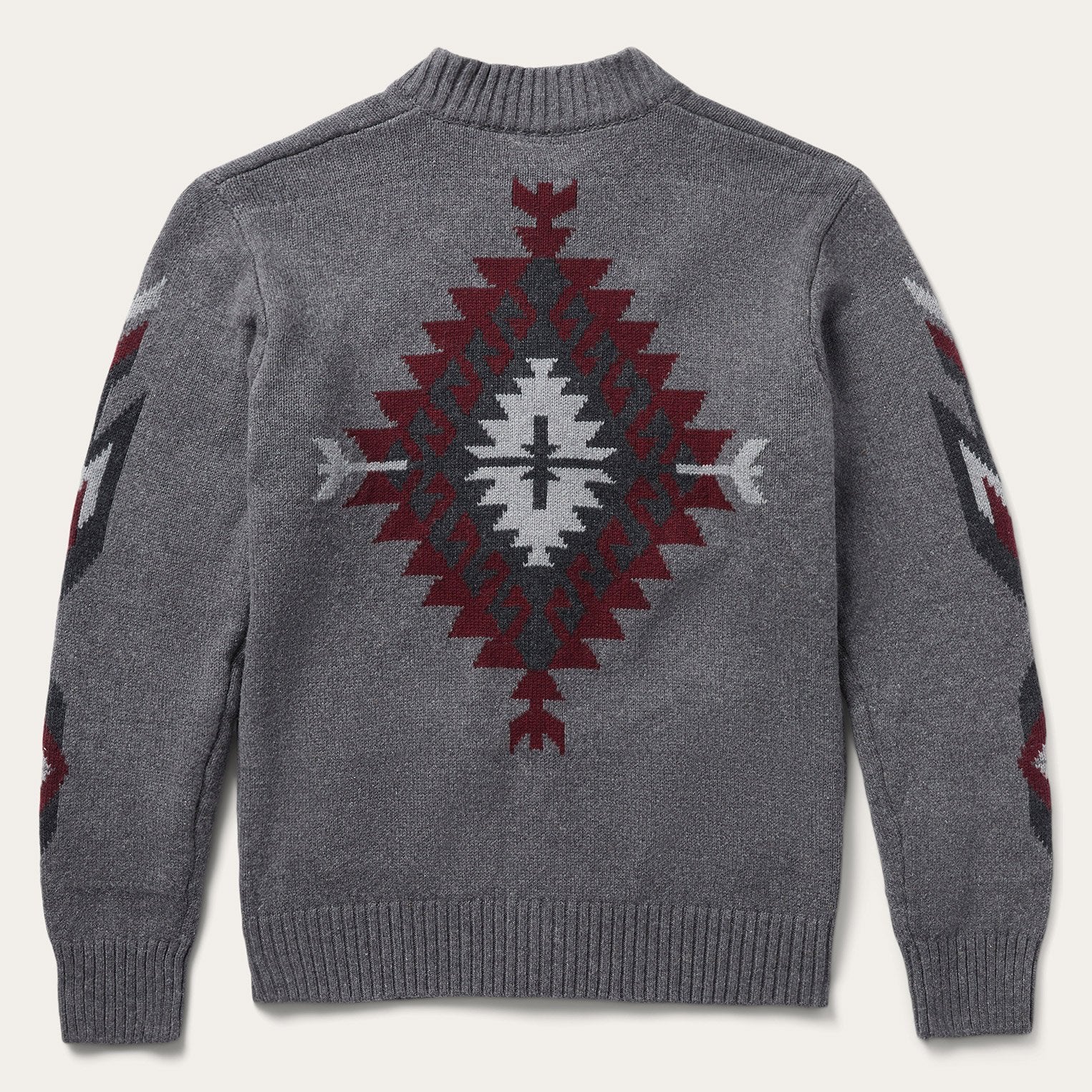 Grey Aztec Cardigan
